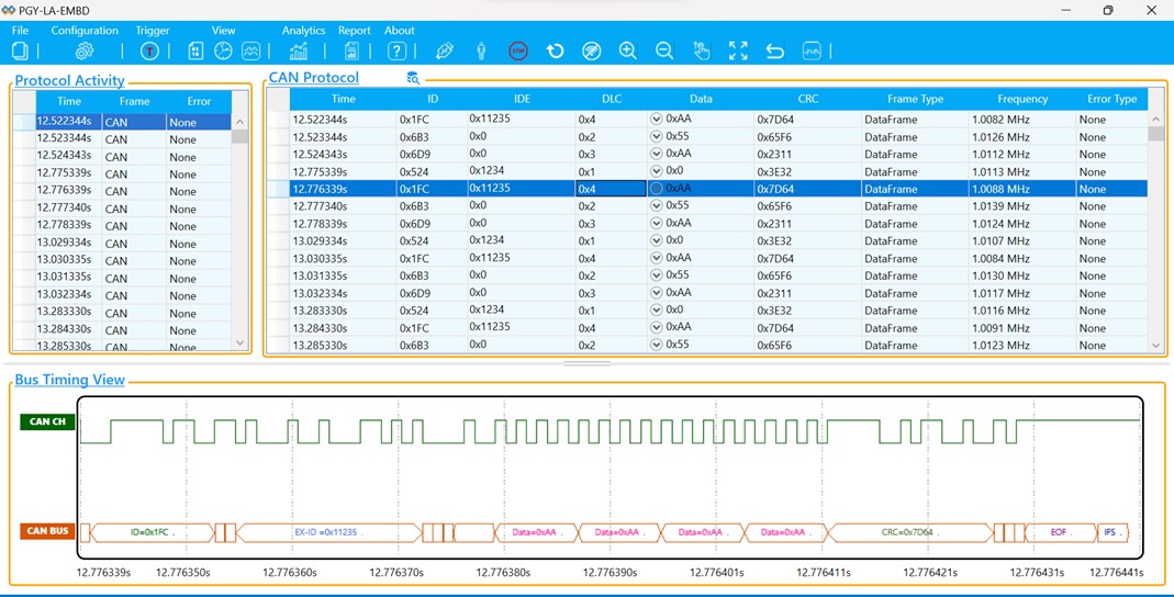 Logic Analyzer for Embedded Interfaces DataSheet