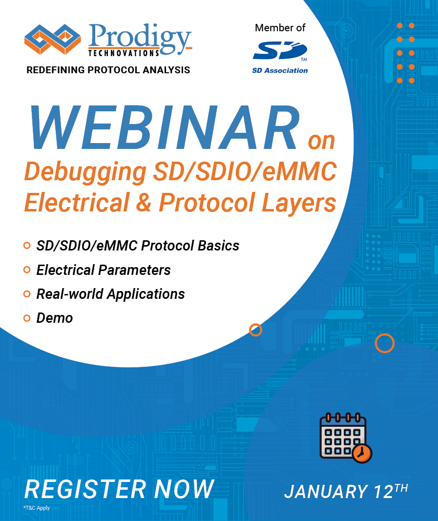 Debugging SD/SDIO/eMMC Electrical & Protocol Layers | Webinar | Prodigy ...