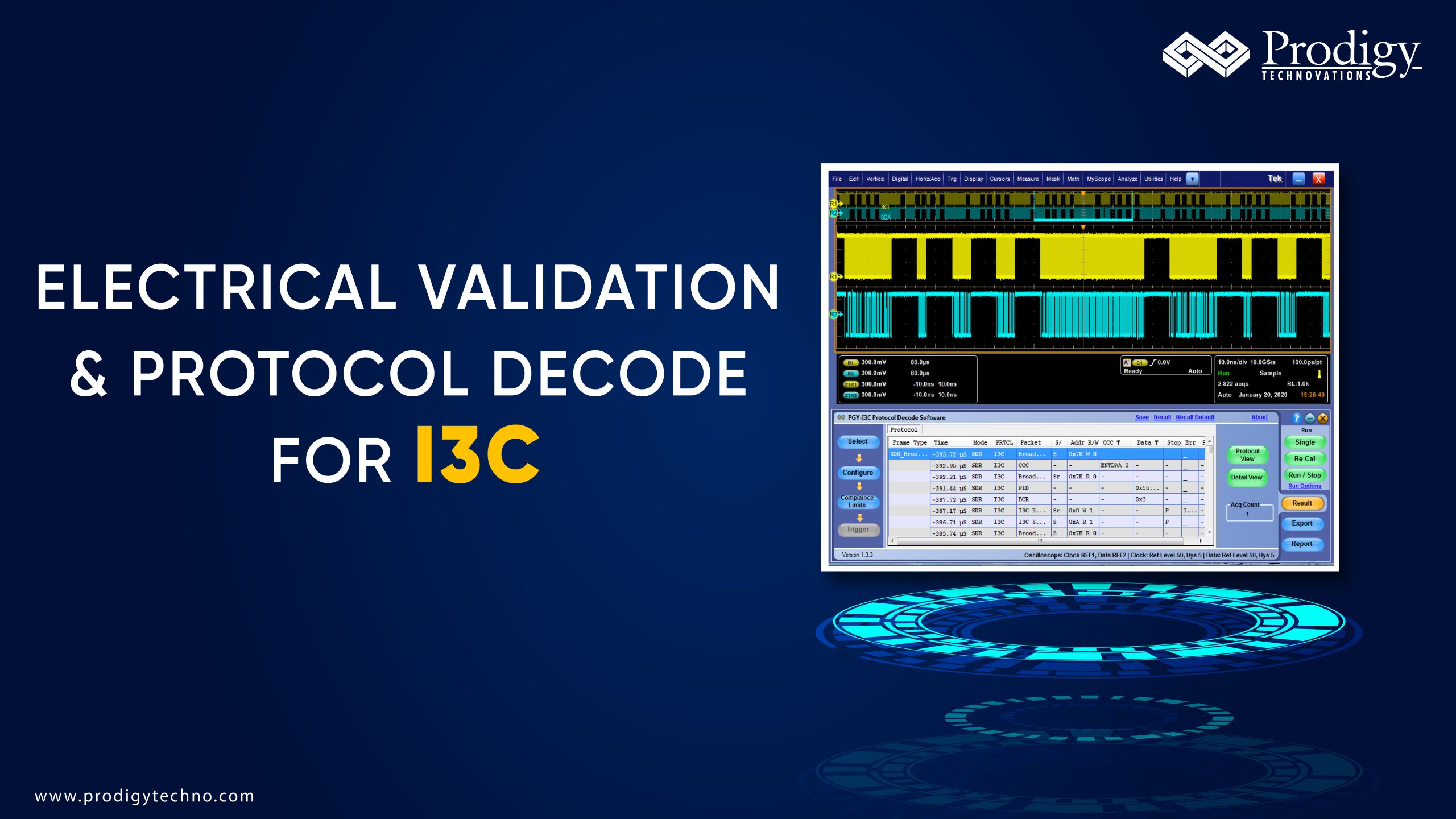 Electrical Validation & Protocol Decode for I3C