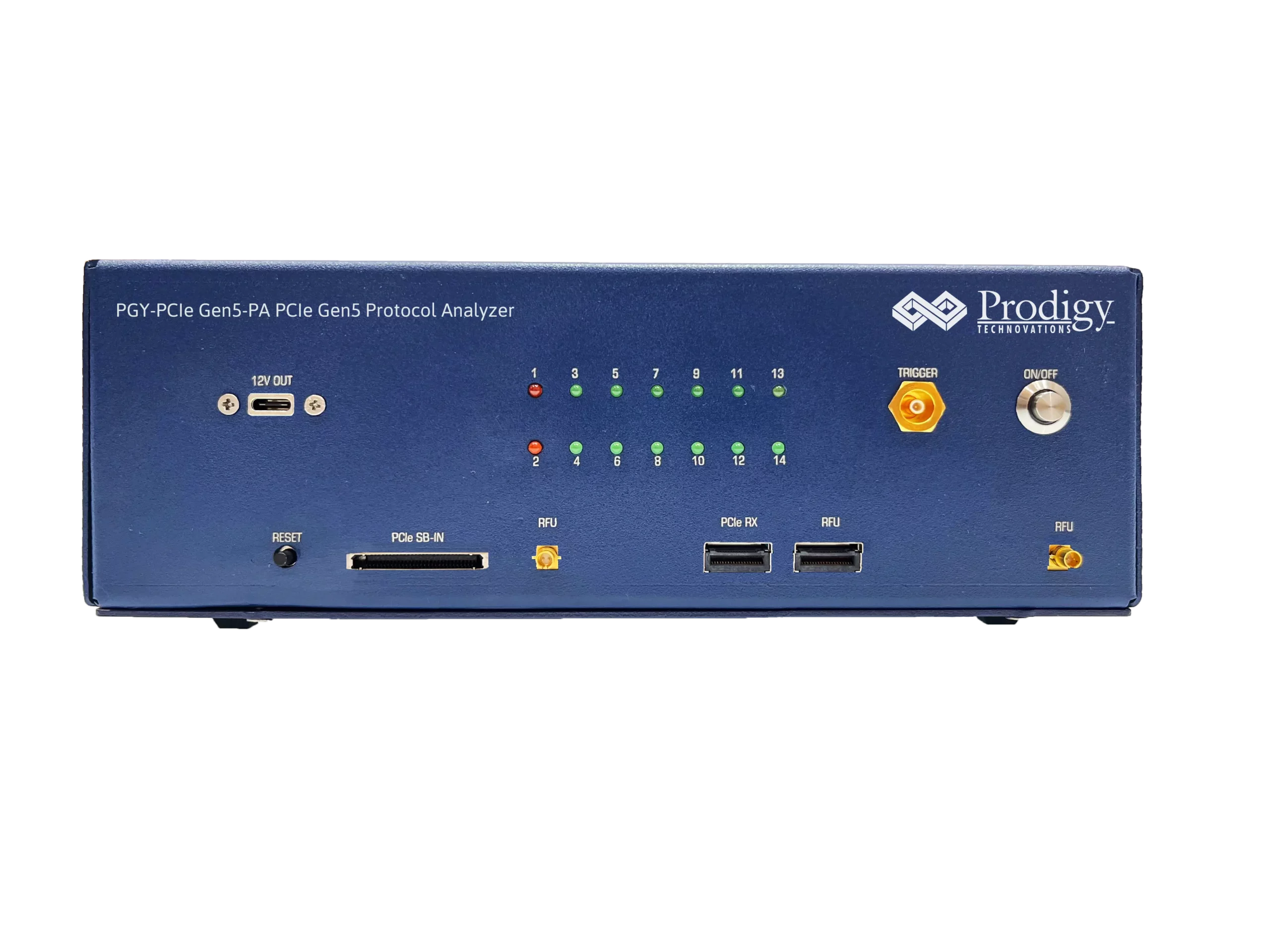 Prodigy PCIe gen 5 Protocol Analyzer front view